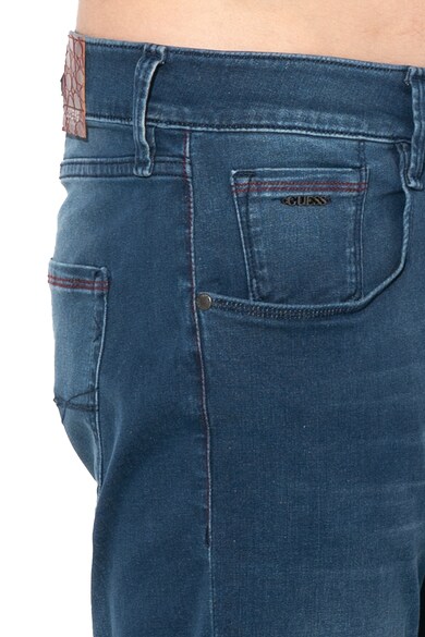 GUESS JEANS Slim fit farmernadrág mosott hatással férfi