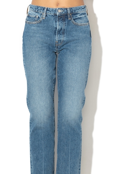 GUESS JEANS Mom fit farmernadrág mosott hatással női