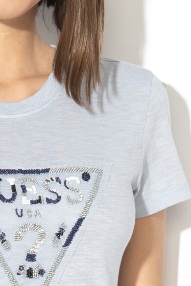 GUESS JEANS Тениска с модал и лого Жени