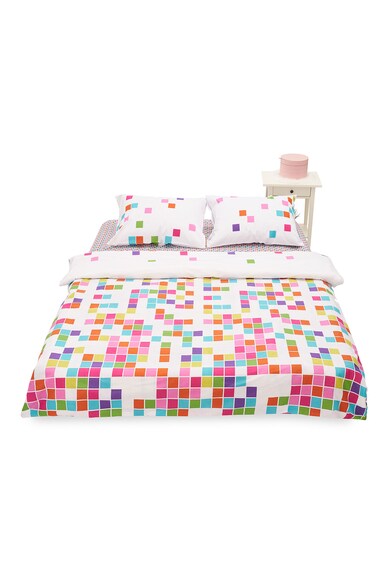 Heinner Home Lenjerie de pat pentru 2 persoane  100% bumbac, 4 piese, 144TC- Tetris Femei