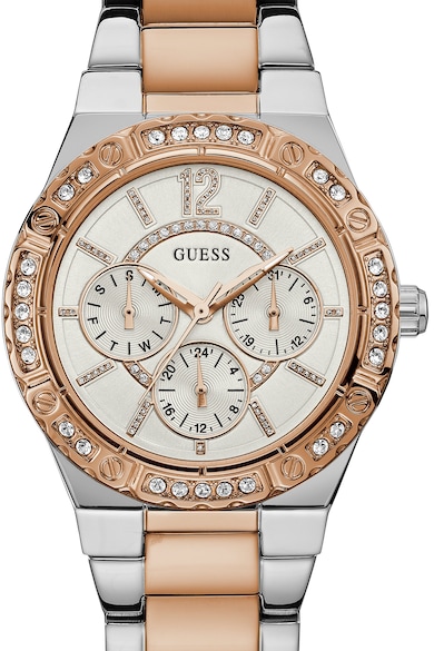 GUESS Ceas cu functii multiple decorat cu cristale Femei