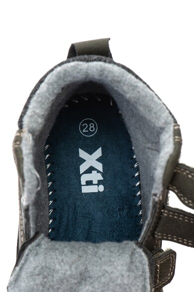 Xti Pantofi sport mid-high de piele ecologica si material textil cu captuseala calduroasa Baieti