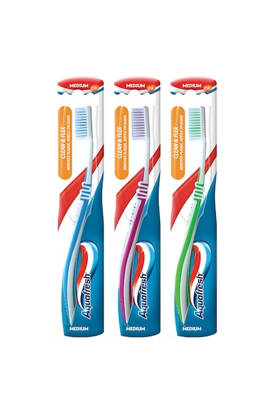 Aquafresh Pachet promo  Clean&Flex: Periuta de dinti X 3 Femei