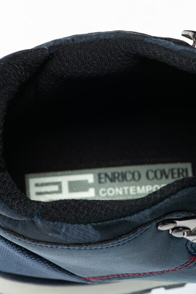 Enrico Coveri Pantofi sport mid-high de piele nabuc sintetica Wally Barbati