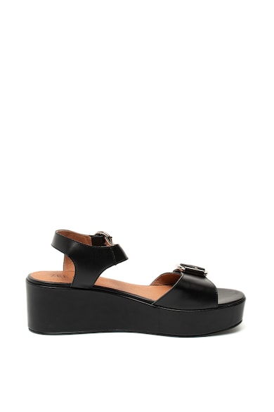 Zee Lane Sandale wedge de piele cu barete cu catarame Femei