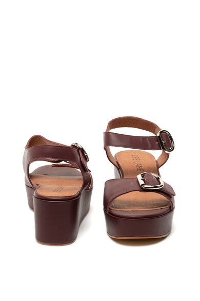 Zee Lane Sandale wedge de piele cu catarama Femei