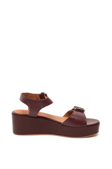 Zee Lane Sandale wedge de piele cu catarama Femei