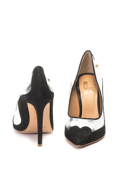 Love Moschino Обувки с висок ток и набук Жени