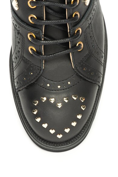 Love Moschino Кожени обувки Brogue с метални апликации Жени