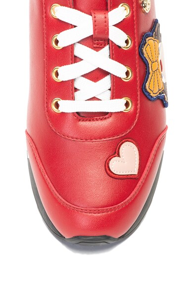 Love Moschino Műbőr cipő dekoratív rátétekkel női