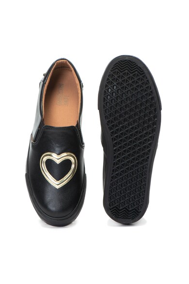 Love Moschino Pantofi slip-on de piele ecologica cu aplicatie decorativa Femei