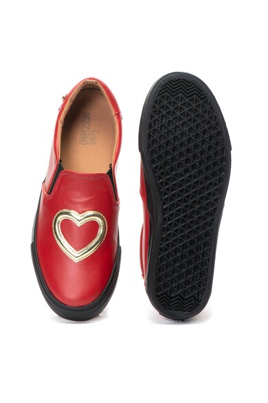 Love Moschino Pantofi slip-on de piele ecologica cu aplicatie decorativa Femei