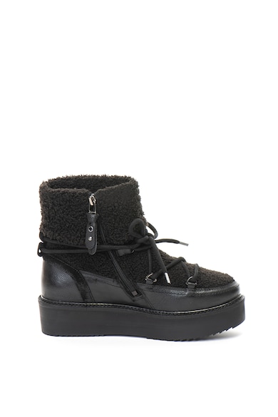 Gioseppo Ghete wedge cu insertii de blana shearling sintetica Femei