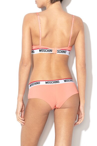 Moschino Sutien cu banda logo elastica cu textura moale Femei