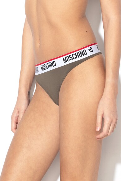 Moschino Chiloti tanga cu banda logo in talie Femei