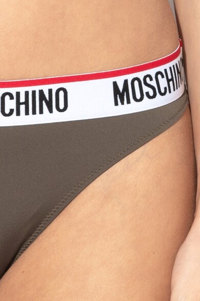 Moschino Chiloti tanga cu banda logo in talie Femei