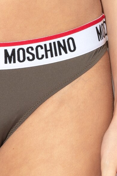 Moschino Chiloti brazilieni cu banda logo in talie Femei