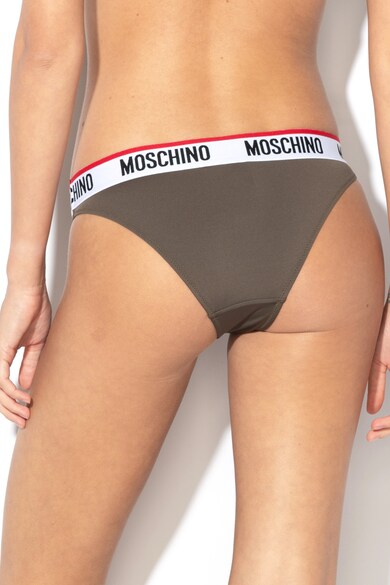 Moschino Chiloti brazilieni cu banda logo in talie Femei