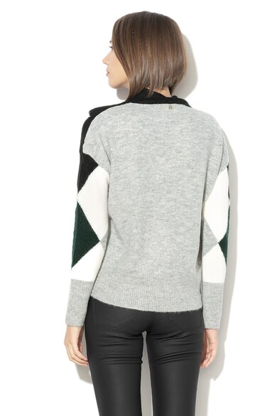Silvian Heach Collection Pulover din tricot fin cu model geometric Enguera Femei