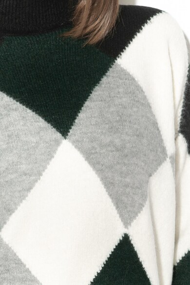 Silvian Heach Collection Pulover din tricot fin cu model geometric Enguera Femei