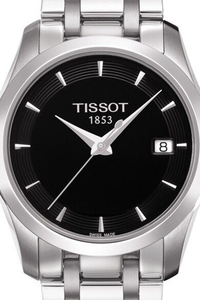 Tissot Ceas quartz cu carcasa rotunda si bratara din otel inoxidabil Femei