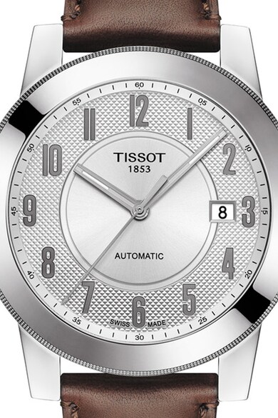 Tissot Автоматичен часовник с кожена каишка Мъже