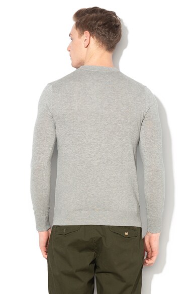 Scotch & Soda Pulover din tricot fin, cu logo brodat Barbati