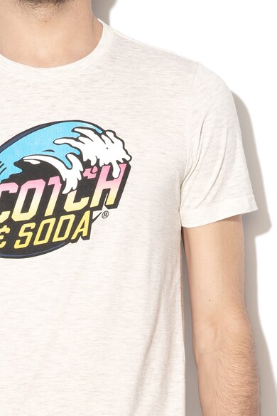 Scotch & Soda Tricou de plaja, cu imprimeu logo Barbati