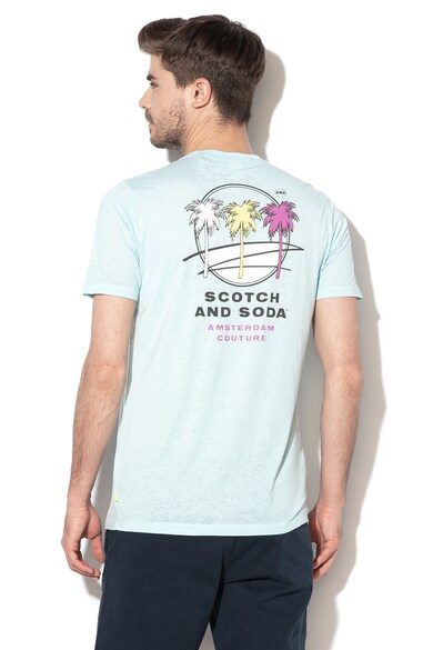 Scotch & Soda Tricou de plaja, cu imprimeu logo Barbati