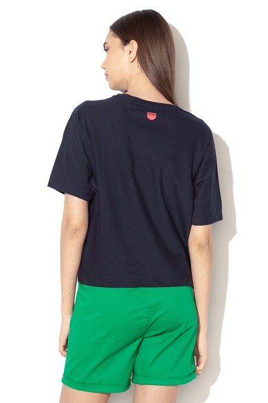 Maison Scotch Tricou crop lejer cu imprimeu text si logo Femei