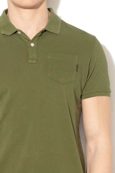 Scotch & Soda Tricou polo din pique cu buzunar aplicat pe piept Barbati