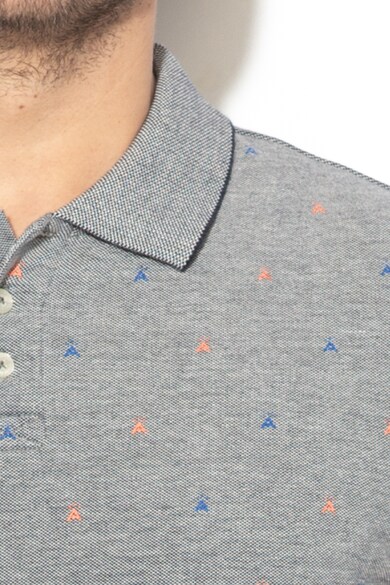 Scotch & Soda Tricou polo din pique cu imprimeu grafic Barbati