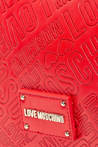 Love Moschino Geanta de mana, de piele ecologica cu detalii stantate Femei