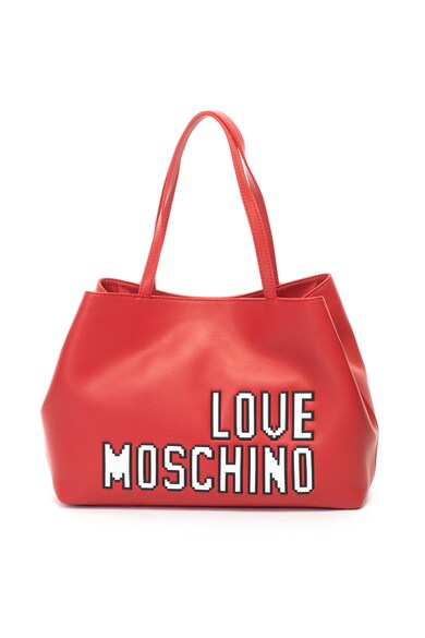 Love Moschino Geanta shopper de piele ecologica cu logo in relief Femei