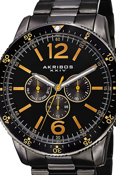 AKRIBOS XXIV Овален часовник с метална верижка Мъже