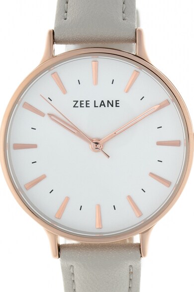 Zee Lane Овален часовник с кожена каишка Жени