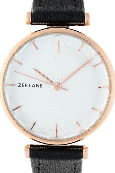 Zee Lane Овален часовник с кожена каишка Жени