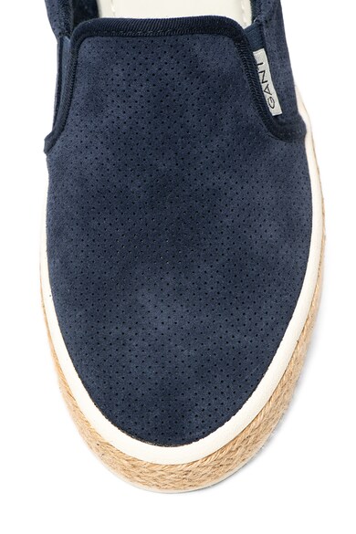 Gant Pantofi slip-on de piele intoarsa, cu perforatii decorative Fresno Barbati