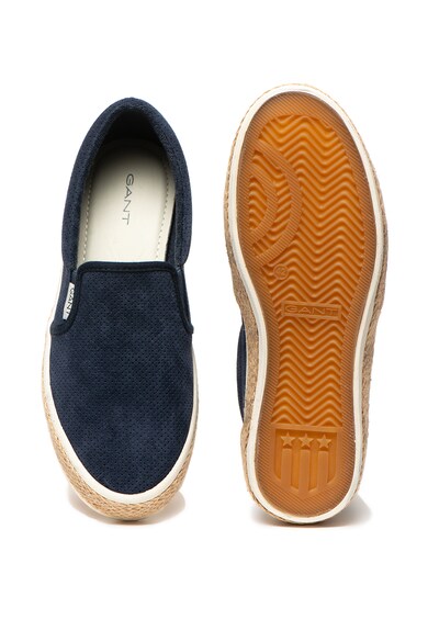 Gant Pantofi slip-on de piele intoarsa, cu perforatii decorative Fresno Barbati