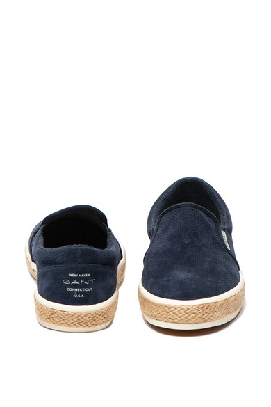 Gant Pantofi slip-on de piele intoarsa, cu perforatii decorative Fresno Barbati