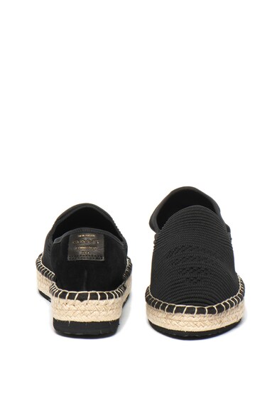 Gant Espadrile slip on tricotate cu detalii de piele intoarsa Carol Femei