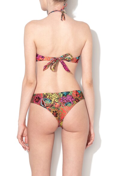 DESIGUAL Melina mintás bandeau fazonú fürdőruha felső női