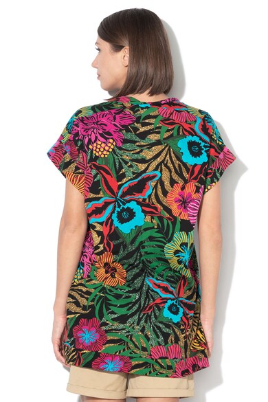 DESIGUAL Tricou de plaja cu imprimeu floral Xenia Femei