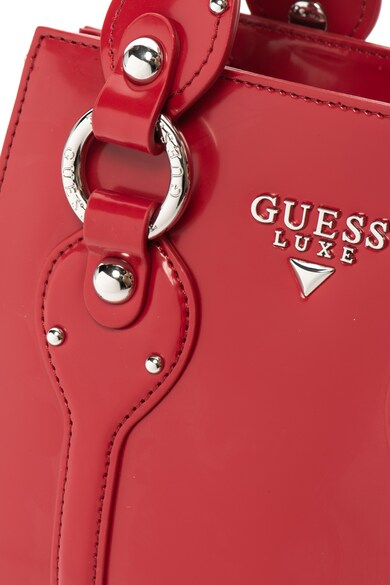 GUESS Geanta de mana, de piele lacuita cu bareta detasabila Femei