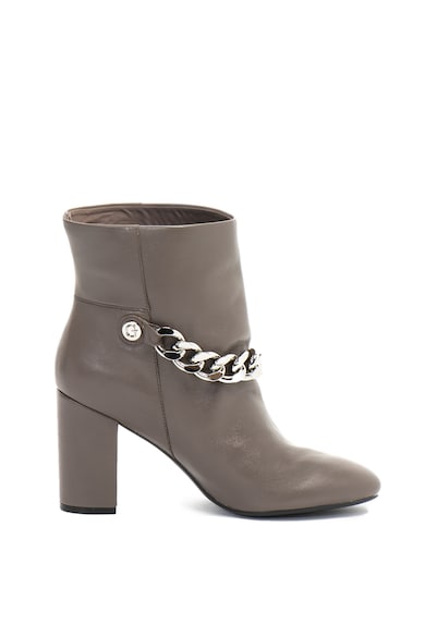 GUESS Botine de piele, cu lant decorativ Femei