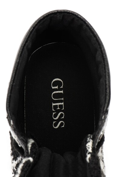 GUESS Rejtett telitalpú sneakers cipő tweedbetétekkel női