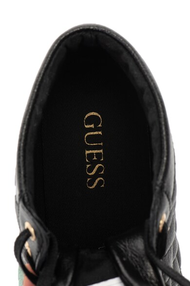 Guess Rejtett telitalpú bőr sneakers cipő szegecsekkel női