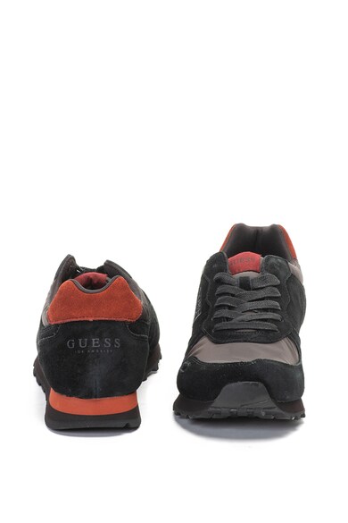 GUESS Nyersbőr sneakers cipő hímzett logóval férfi