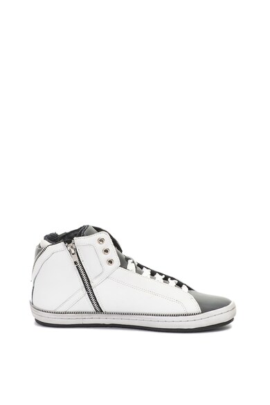 GUESS Pantofi sport de piele, mid-high cu detalii cu fermoar decorativ Barbati