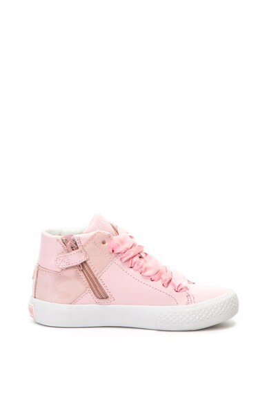 GUESS Pantofi sport mid-high de piele, cu sireturi de satin Fete